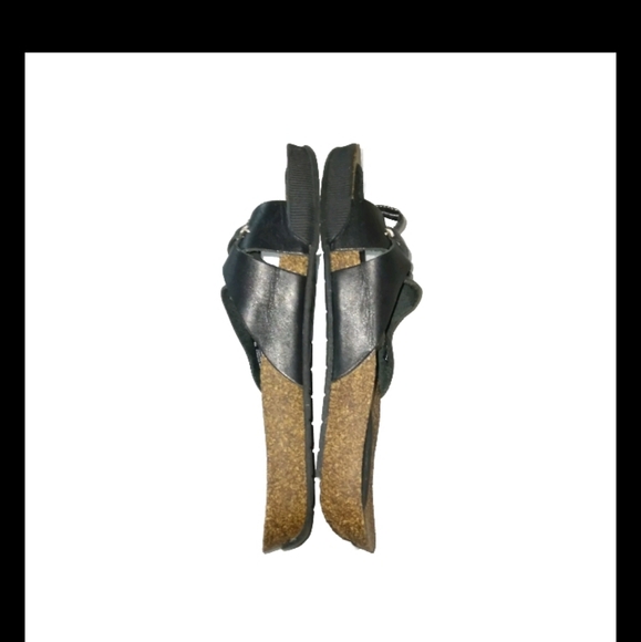 GH Bass Black Leather Thong Sandals 10 - Picture 2 of 7